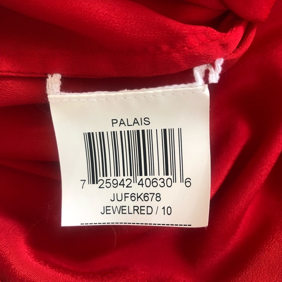 BCBGMAXAZRIA Red Palais One Shoulder Dress 10 - Picture 10 of 11